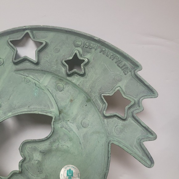 PartyLite Sun Moon Stars Sconce Candle Holder Set Green 1994 - Picture 6 of 7